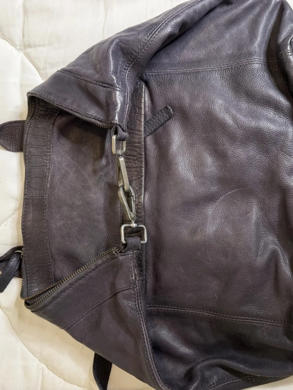 Free People Top Handle Bag/Backpack Navy Blue - Picture 2 of 4